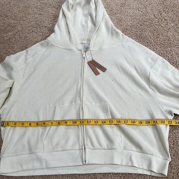 NWT! SKIMS Size 3X bone waffle crop sweatshirt and joggers set - Picture 9 of 13